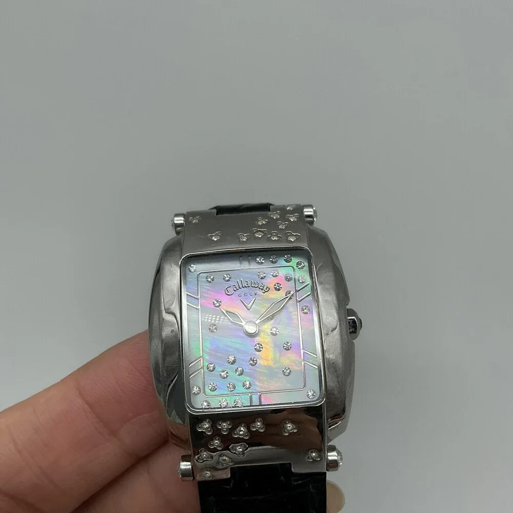 Callaway leather rectangle dial
